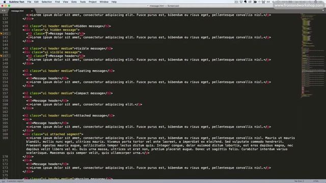 Semantic UI: Collections – Message смотреть онлайн