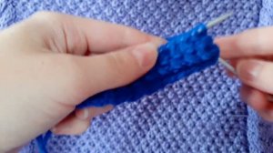 Вяжем узор ЖЕМЧУЖНЫЙ или  РИС. МК №6. Самы простой узор для вязания снуда/шарфа.