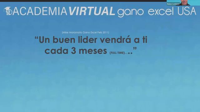 ACADEMIA VIRTUAL GANO EXCEL USA DIAMANTE MARIA ELENA ARCIGA Y DIAMANTE ROYAL RUBÉN CÁRDENAS смотреть онлайн