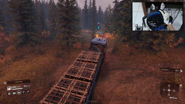 Snowrunner - Azov 64131 | Threatening Accident | Thrustmaster T150 Pro | Steering Wheel Gameplay смотреть онлайн