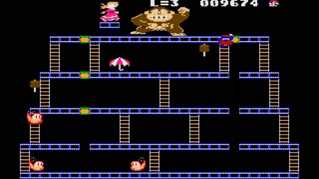 Retro Gaming Donkey Kong PC Clone 1984 Kid Kong смотреть онлайн