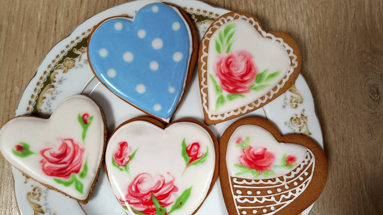 Рецепт ИМБИРНОГО печенья и его разрисовка - Почему я не сделала этого раньше ??? смотреть онлайн