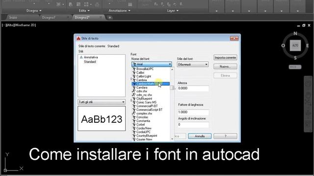 Come installare i font in autocad смотреть онлайн