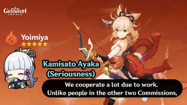 Yoimiya Voice Lines About Other Characters (Genshin Impact) смотреть онлайн