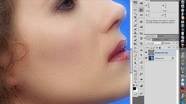 Skin Smoothing in Photoshop смотреть онлайн
