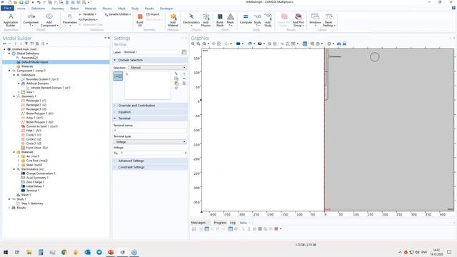 Проведение электростатических расчётов в COMSOL Multiphysics® смотреть онлайн