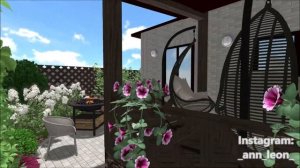 Ландшафтный дизайн участка 3 сотки с бассейном и баней