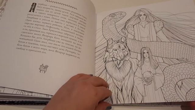 НОВИНКА! Обзор раскраски "Валькирии, великаны и тёмные миры скандинавских мифов. смотреть онлайн