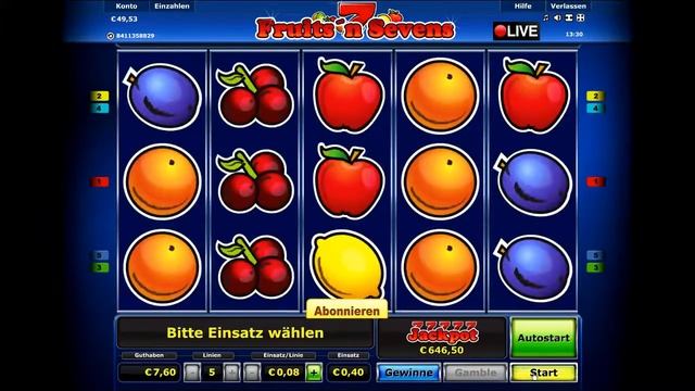 Fruits N Sevens Online - 77777 Slot Machine Game Win!