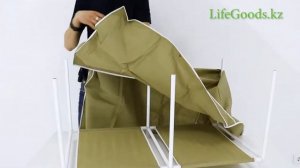 Тканевый гардеробный шкаф YLT-0702: инструкция по сборке, обзор от Интернет магазина LifeGoods.kz