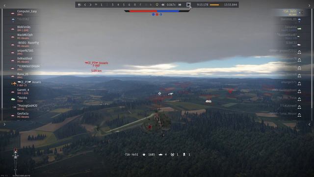 War Thunder Abrams vs Russian Mi-4AV смотреть онлайн