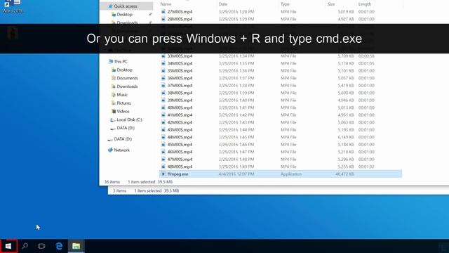 Combine MP4 files using FFMPEG on Windows (without re-encoding) смотреть онлайн