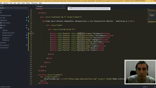 Demo: Como hacer Botones Adaptables (Responsive) a los Dispositivos en Bootstrap 4 смотреть онлайн
