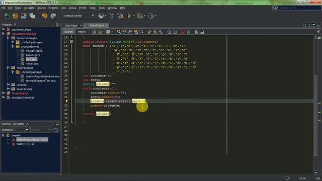 algoritmo base 64 en java смотреть онлайн