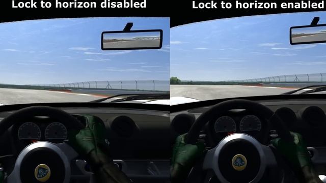 Assetto Corsa - Lock to Horizon ON/OFF Comparison смотреть онлайн