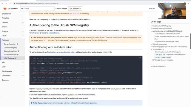 GitLab Single Project Package Registry Demo смотреть онлайн