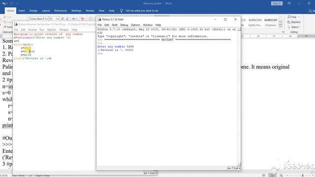 Python Reverse Number 28 Part 106 смотреть онлайн