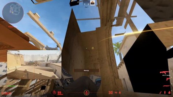 Mirage A - Stairs Smoke CS2