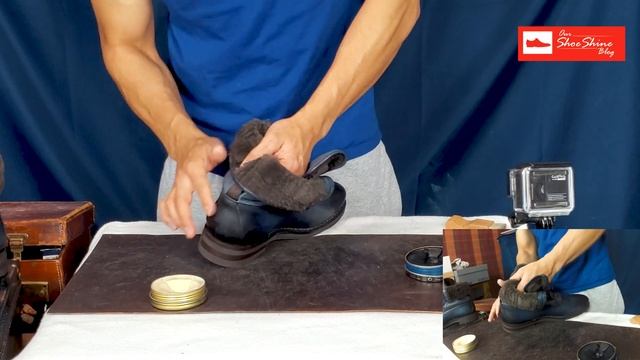 ASMR Shoe Shine Santoni Boots смотреть онлайн
