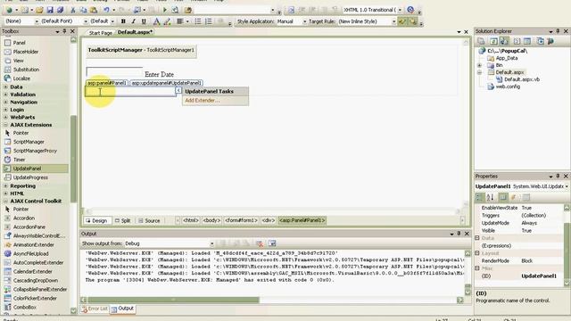 AJAX Pop-up Calendar in ASP.NET смотреть онлайн