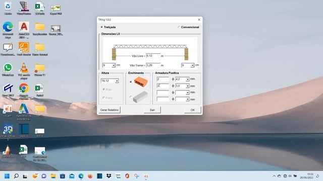 RELATÓRIO AUTOMÁTICO NO WORD | SISTEMA EM EXCEL VBA | CÁLCULO DE LAJE TRELIÇADA смотреть онлайн