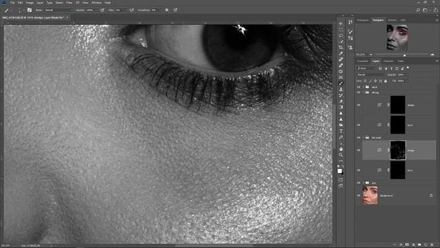 High end beauty skin retouch // Retouching problematic skin using dodge and burn - speed edit смотреть онлайн
