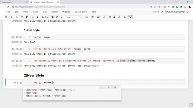 Python Basics #06: String formatting in Python پایتون مقدماتی #06: رشتهها در پایتون بخش 3 смотреть онлайн