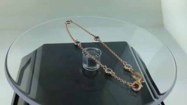 Blue Diamond by the Yard Bracelet 14k Rose Gold смотреть онлайн