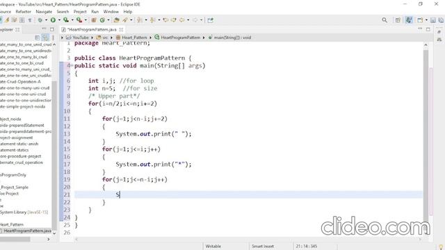 Heart Shape Pattern Program in Java #Java Pattern #Java program #Heart #Pattern Program смотреть онлайн