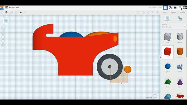 3D моделированию Делаем мотоцикл в TinkerCAD смотреть онлайн