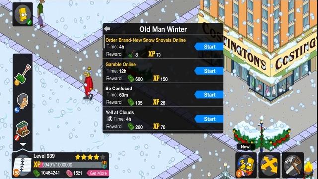 I Bought Old Man Winter | A Christmas Peril Event | Simpsons: Tapped Out смотреть онлайн