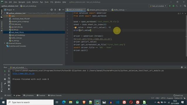 PyCharm Selenium: Xlrd and data driven web automation смотреть онлайн