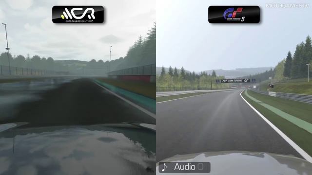 Auto Club Revolution Beta vs Gran Turismo 5 - Wet Spa Comparison смотреть онлайн