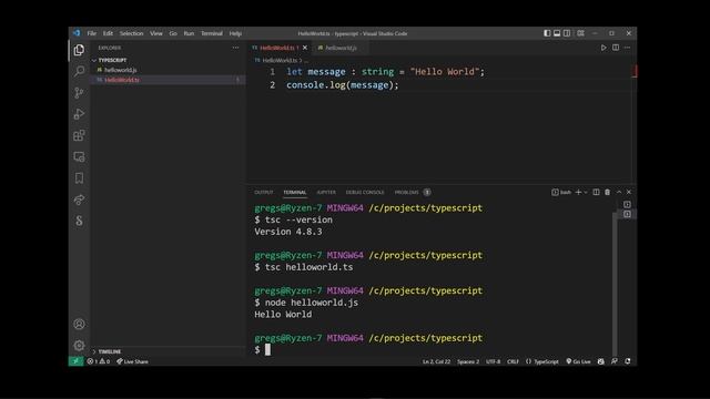 How To Run TypeScript In VSCode | Create TS Project | Compile TypeScript смотреть онлайн