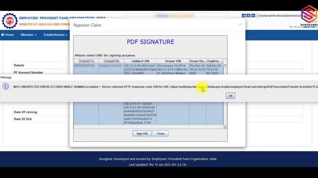 DSC is not working on PF Portal | EPFO DSC error on Portal | @StatutorySolution смотреть онлайн