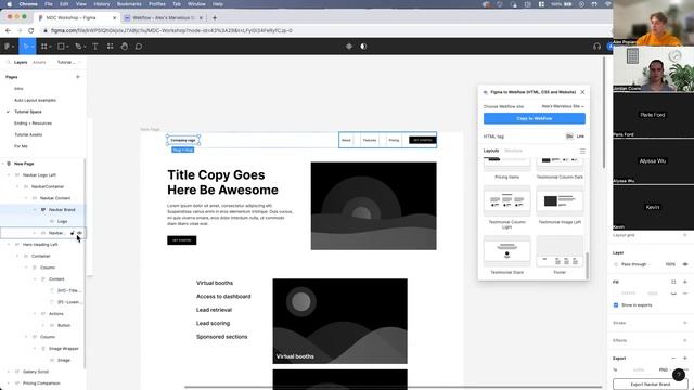 MDC Figma X Webflow Tutorial смотреть онлайн