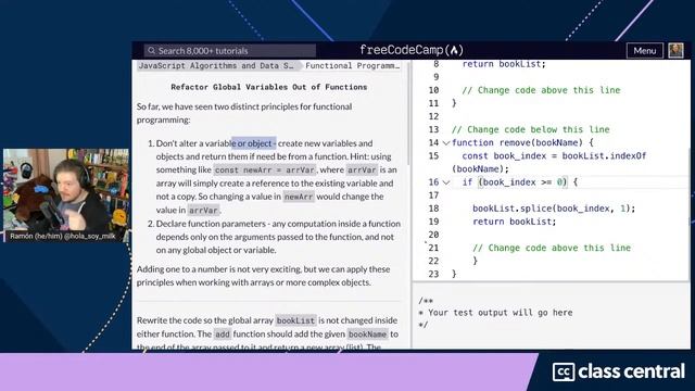 Let’s learn functional programming in JS! [Free JS Bootcamp] смотреть онлайн