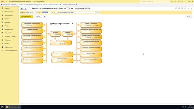 "1С:Бухгалтерия". Анализ учета при УСН смотреть онлайн