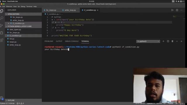 Ep - 8 : if else in python
