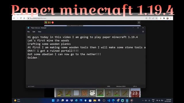 Let's Play Paper Minecraft 1.19.4 Live! | A New Beginning!