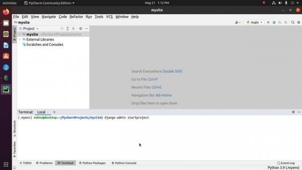 How to create Django project in pycharm community edition | Set python interpreter and manage.py