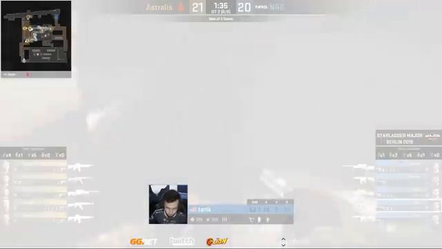 60 РАУНДОВ ЗА ОДНУ КАРТУ!/МАТЧ ЗА ВЫХОД В ПЛЕЙ-ОФФ! Astralis vs. NRG - StarLadder Major 2019 смотреть онлайн