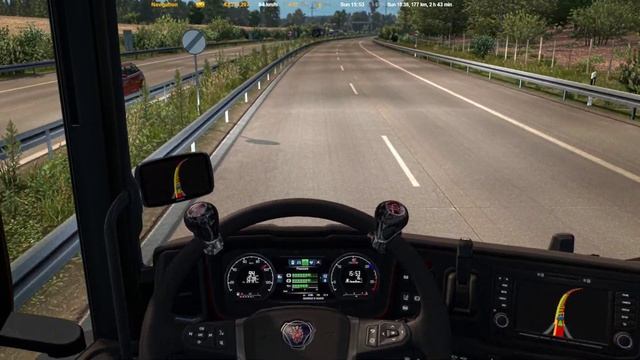 ETS2 v1.34 job from Hoppegarten(D) to Hamburg(D). смотреть онлайн