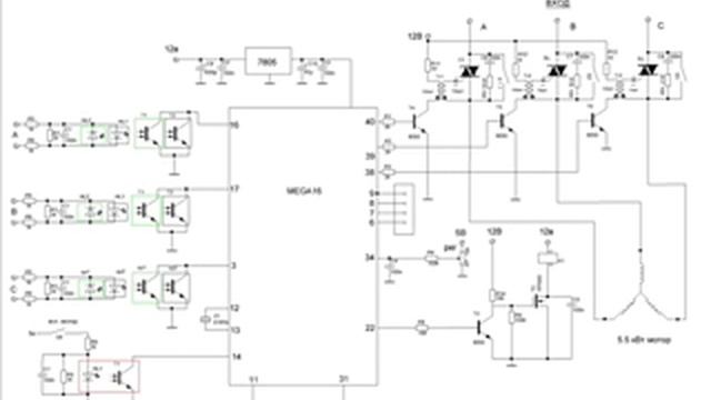 3-х фазный симисторный регулятор, схема смотреть онлайн