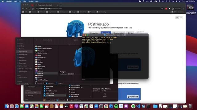 How to Install Postgresql using Postgress.app on Mac M1 смотреть онлайн