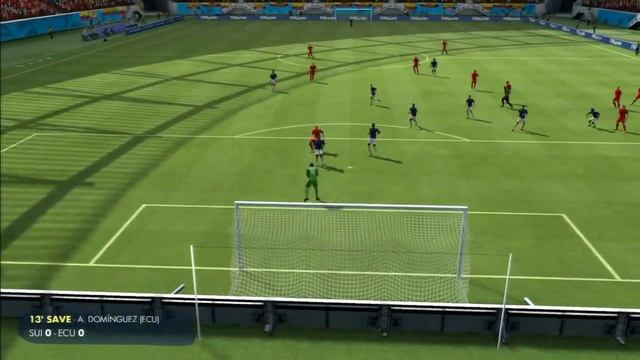 2014 FIFA World Cup Brazil Simulation - Match 9 - Switzerland vs Ecuador Group Stage смотреть онлайн