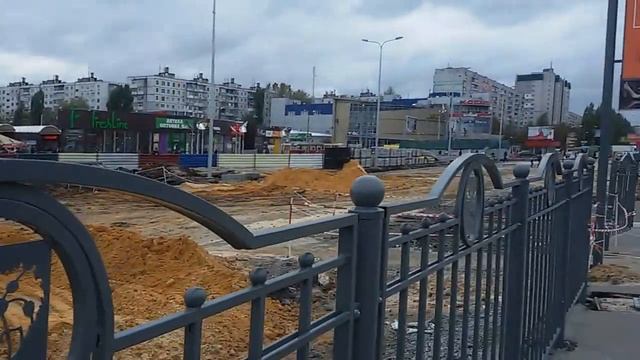 Стройка около станции метро Героев Труда смотреть онлайн