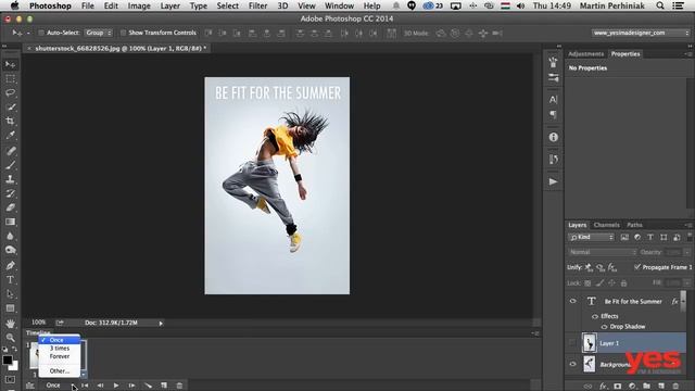 Designing Animated GIF Banners in Photoshop смотреть онлайн