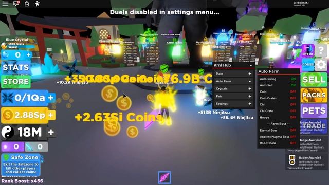 New OP GUI In Ninja Legends (KRNL Hub) Roblox смотреть онлайн