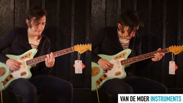 Fender American Original 60s Jaguar Surf Green RW смотреть онлайн